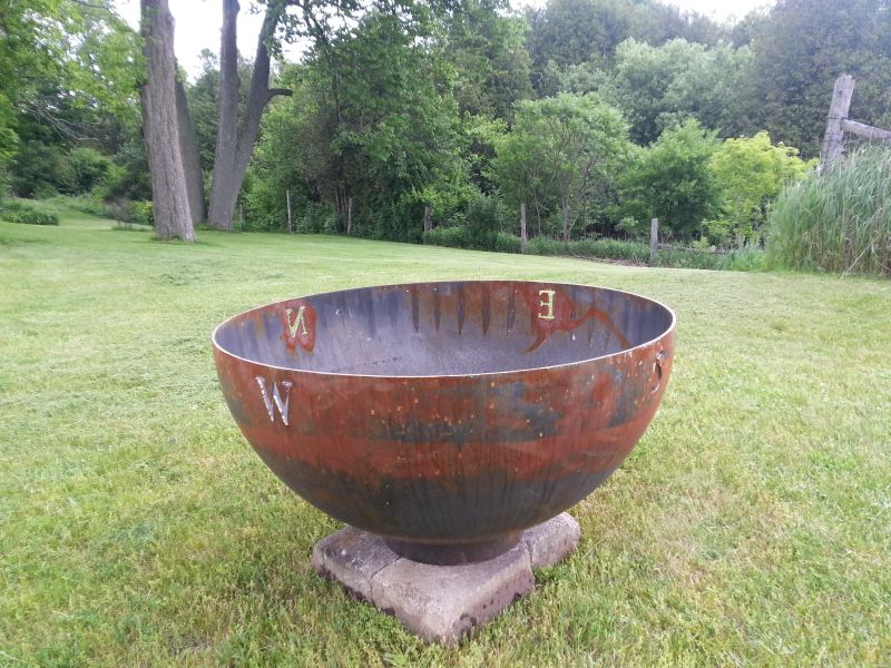 Compass Sculptural Fire Pit