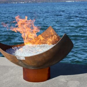 The King Isosceles Sculptural Firepit