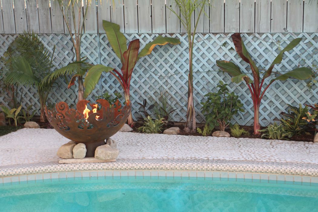 Fire Sculptural Fire Pit on DIY Network show Extra Yardage