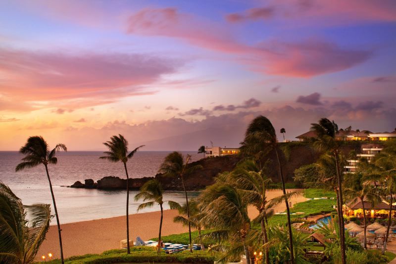 Fire Sculptural Fire Pits at Sheraton Maui Resort & Spa