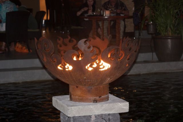 Fire Sculptural Fire Pits at Westin Kaanapali Ocean Resort Villas, Lahaina, Hawaii