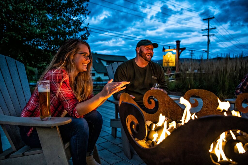 Gather friends and family around the fire pit