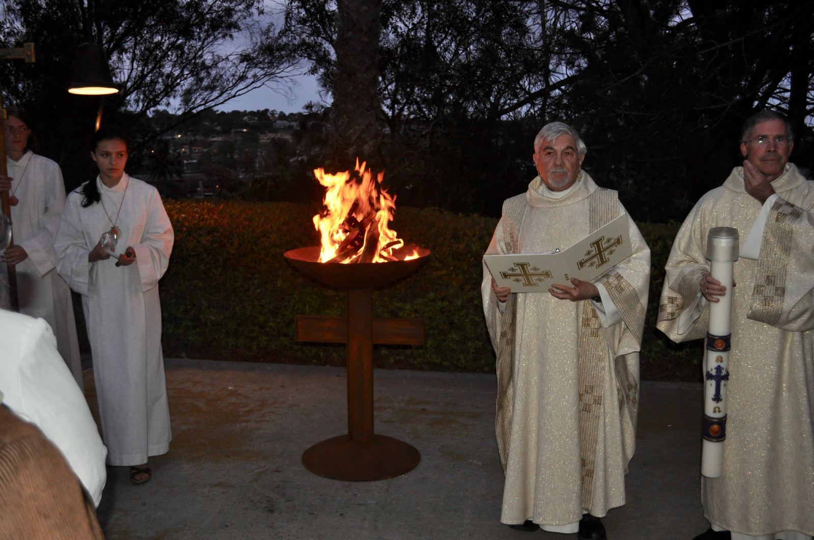 Custom Easter Brazier for St James and St Leo in Solana Beach, CA