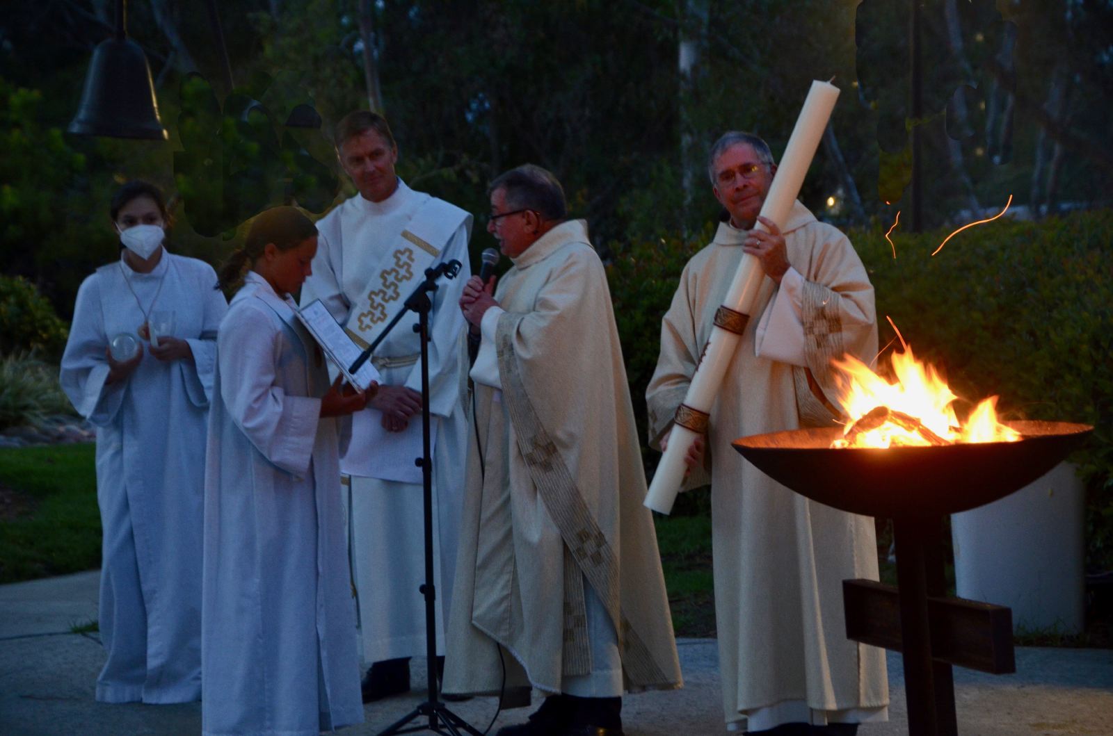 Custom Easter Brazier for St James and St Leo in Solana Beach, CA