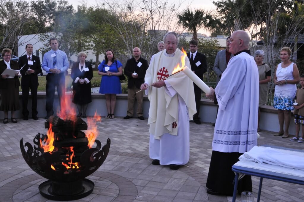 Easter Vigil Fire Feature for St. Jerome Catholic Church, Largo FL